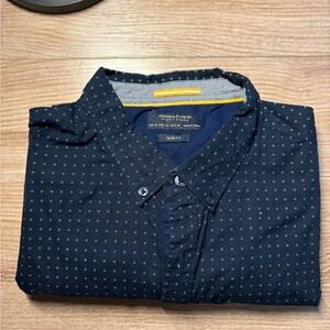 Denim & Flower Navy Blue Patterned Shirt